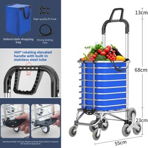 MLZH | Upgraded Folding Hand Trolley Stainless Steel