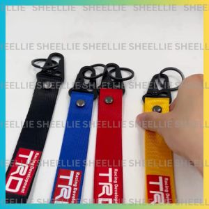 TRD Keychain Strap Universal Car Key House Keychain Durable and High Quality Black Blue Red Yellow