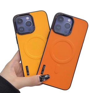 เคสไอโฟนแม่เหล็กชาร์จแบบไร้สาย เคสหนังสองสีสำหรับ iPhone 11 12 13 14 15 PRO MAX โปร แม็กซ์ กรอบกันกระแทกเนื้อนิ่มแม่เหล็กสีด้านสำหรับเคสไอโฟน