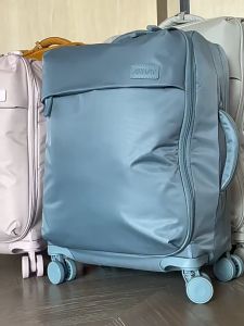 🇸🇬 [READY STOCK]Waterproof Oxford Cloth Luggage Macarons Lightweight Hard Suitcase Luggage 360° Silent Wheel
