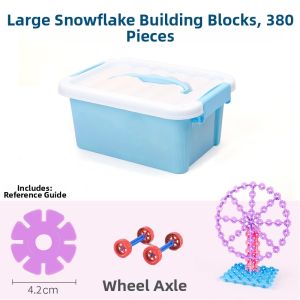 DUOKA | Thick Large Snowflake Building Blocks