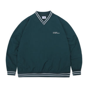 เสื้อสเวตเตอร์คอวีแขนยาวหลวมๆ ทรงพอดีตัว ปักโลโก้เล็ก สไตล์ลำลองสำหรับผู้ชายและผู้หญิง LOST MIND ฤดูใบไม้ร่วง 2023