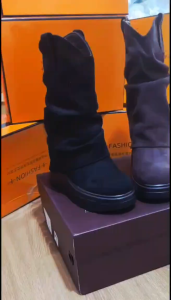 Boots Da Lộn Cổ Thấp - Có Áo Phủ - Cao 10CM B1190-4467