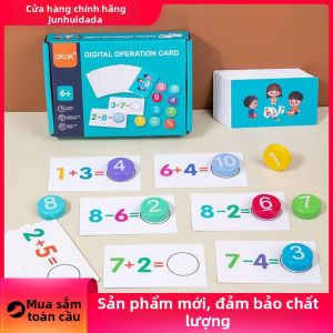 JUNHUIDA | Đồ Chơi Khối Gỗ Phù Hợp Nhận Thức Toán Học