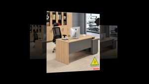 Bàn giám đốc gỗ MDF đơn giản  phong cách hiện đại BGD403 - NỘI THẤT LẮP RÁP VIENDONGADV