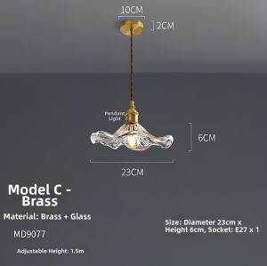 FANCY LAMP CLUB | All-Copper Glass Creative French Vintage Mini Pendant Light