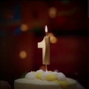 Lilin ulang tahun Angka  metalik Ukuran Besar / Colour Candle Gold Silver (Satuan)