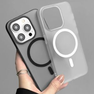 Matte ultra thin transparent Magnetic Case For iPhone 11 16 15 14 13 12 Pro Max Casing Hard PC shockproof cover