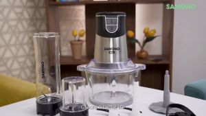 SAMONO Magic Chopper 5 in 1 Multi Food Chopper Low Watt Penggiling Daging Garansi 1 Tahun SW-CS400