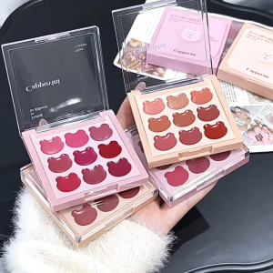 NEW Cappuvini Vibrant Bear 9 Colours Matte Velvet Lip Clay Lip Mud Long Wear Hydrating Lipstick