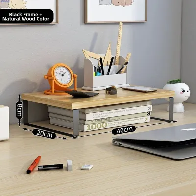 Desktop Multi-layer Storage Rack Iron Art Office Desk Organizer Bookshelf Increased Height Table Surface Bearing Capacity