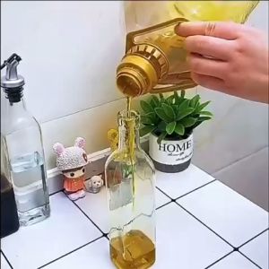 Corong Air Minyak Silikon Lipat Portable Minyak oil Flexible Silicon Bantu Tuang Cairan ke Botol
