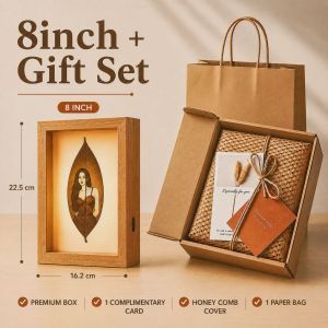 Custom Leaf Engraving Photo Gift | Graduation Gift | Anniversary Gift | Birthday Gift | Corporate Gift | Farewell Gift