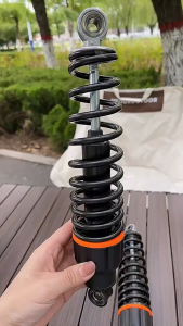 2PCS Universal E-Bike Motorcycle Rear Shock Hydraulic Shock Absorber Adjustable Soft Hard