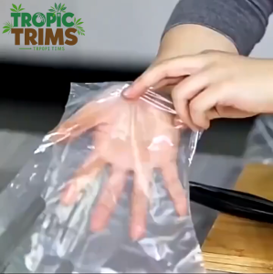 Tropic Trims Disposable Transparent Gloves - Protective and Convenient Suitable for Kitchen Cleaning