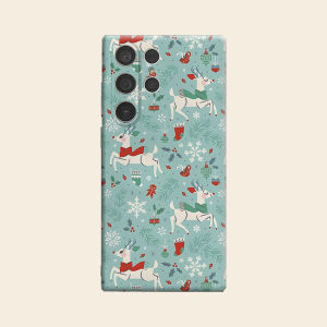 BILIBILI | Christmas Deer Seamless Luxury Fashion Full Lens Protective Case for Samsung Galaxy S26 S25 S24 A56 A36 Plus Ultra