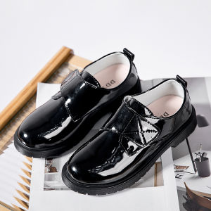 Giày Da Bé Trai Âu Phục Biểu Diễn Phong Cách Anh Màu Đen Trẻ Em Đế Mềm Giày Biểu Diễn Bé Trai Trẻ Em Lớn Học Sinh Tiểu Học Xuân Hè