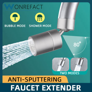 Bathroom 360° Rotating Faucet Adapter Faucet Extender Nozzle Replacement Water-Saving Splash-Proof Household Sink Adapter