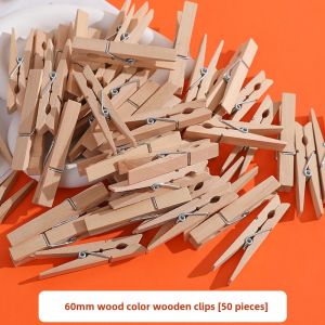 Wooden Clip Original Wood Color Small Wood Clips Wooden Clamp School Class Room Teacher Purchase Kindergarten Wall Decoration