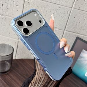 Simple Solid Color Collision For Magsafe Magnetic Phone Case For iPhone 18 Pro Max 17 16 15 14 13 Shockproof Protective Cover