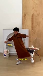 Kawan Muslim Jubah Anak Cowok Hoodie Terbaru Gamis Anak Laki-laki Usia 1-14 Tahun Bahan Toyobo Premium