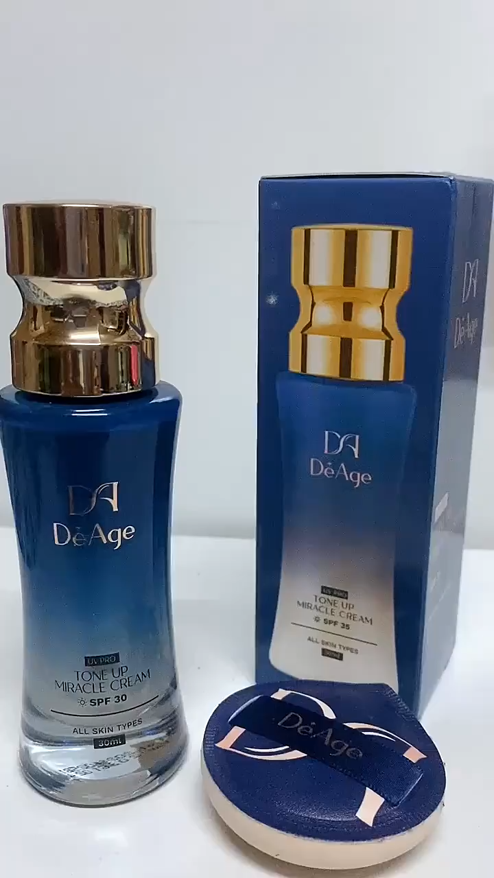 DeAG 8-in-1 Korean Glass Skin Sunscreen SPF35 PA++++ UVA UVB Protection Dark Spot 韩国配方 遮瑕 美白 祛斑 防晒霜