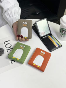 กระเป๋าใส่บัตรใบขับขี่แบบหนังแท้สำหรับผู้ชายและผู้หญิง กระเป๋าใส่บัตรใบขับขี่แบบสองในหนึ่งพร้อมช่องใส่บัตรหลายช่อง กระเป๋าใส่บัตรใบขับขี่แบบยูนิเซ็กซ์