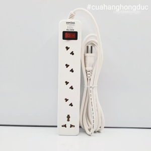 Ổ Cắm Điện 5 Lỗ Chéo 2200W 5A2 SOPOKA