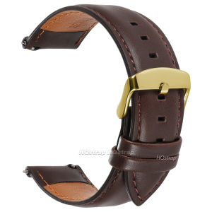 Quick Release Cowhide Leather Watchband 18mm 20mm 22mm 24mm for Omega for Rolex Pin Buckle Universal Black Brown Watch Strap