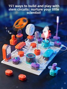 MINGZHUO | Childrens Science Experiment Kit Circuit Building Blocks Physics Craft