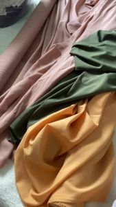 Vải Lụa Mỏng Nhiều Màu Khổ 1m5 - Đàn Hồi Nhẹ Rũ Mặt Vải Nhám Nhẹ - May Áo Kiểu Dùng Làm Lót