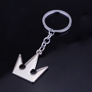 Fashion Kingdom Hearts Stainless Steel Keychain Crown Cartoon Cosplay Sora Pendants for Men and Women Accessories Gifts