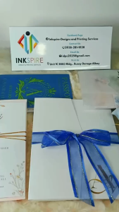 Customized Invitations (4 sheets w/ envelope & wax seal free layout)