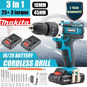 Makita Cordless Electric Drill 288V Lithium Battery Electric Hand Drill High-power Two-speed Drill Bit Tool Set