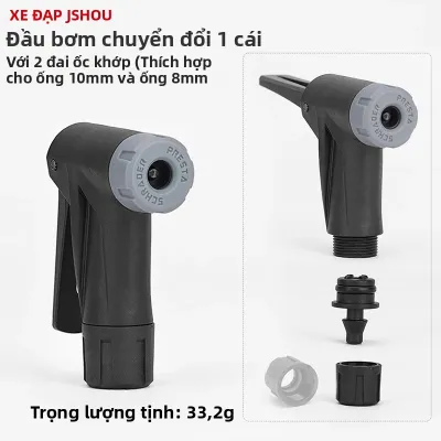 Bộ Chuyển Đổi Đầu Vòi Bơm Xe Đạp Cho Ống AV/FV MTB/xe Đạp Đường Trường Phụ Kiện Thay Thế Van Thông Minh Tương Thích Với Bơm Sàn.