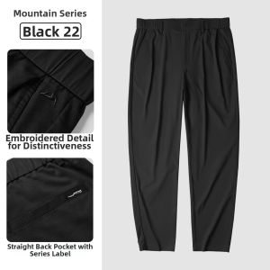 HLA | Spring and Summer New Release Solid Color Partial Elastic Waist Mens Casual Pants
