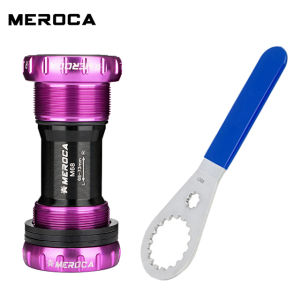 MEROCA Bicycle Bottom Bracket BB68 Sealed Bearing BSA 68 73mm Thread BB MTB Road Bike Axis 24mm 22mm IXF Prowheel Crankset Part