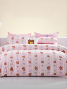 M·J BABY | Bộ Chăn Ga Bông Cotton Dày Ba Món