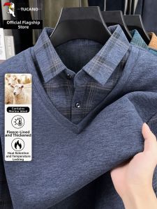 TUCANO | False Two-Piece Men Knitwear Insulated Thick Winter