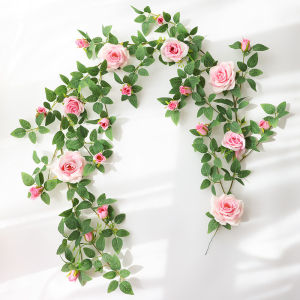 Simulated Greenery Rose Vine Wall Decor