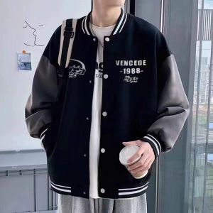 Preppy Style Baseball Uniform Mens Outwear Ins Trendy 2024 New Arrival Casual American Spring & Fall Boys Sports Jacket