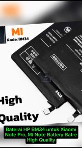 Baterai Xiaomi Redmi Note Pro BM34: Kualitas & Penggunaan