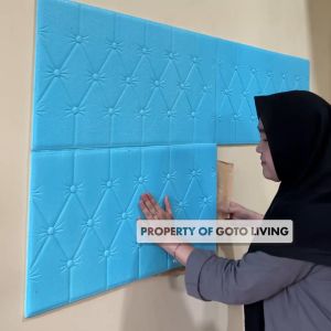 Goto Sfondi Wallpaper Foam Headboard Sticker Dinding Dekorasi Kamar