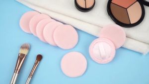 Facial Powder Foundation Puff / Round Shape Soft Cosmetic Makeup Sponge /  Portable Soft Cosmetic Puff