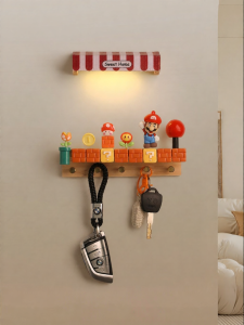 Creative Super Mario Entryway Wall-mounted No-drilling Key Organizer