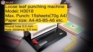 Mesin Pelubang Untuk Kertas Loose Leaf H3018