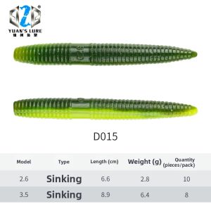 Soft Worm Lure T-shaped Noodle Mimic Bait