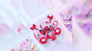 11pcs With Case Hair Accessories Korean-style Cute KT Cat Box Set Headdress Girls BB Clip