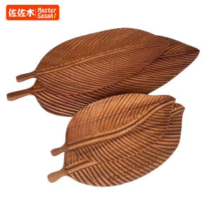 Bảng Đựng Trà Hình Lá Treo Bằng Gỗ Phong Cách Trung Hoa Bảng Đựng Trà Khô Bảng Đựng Cốc Trà Bảng Đựng Thức Ăn Gia Đình Bảng Đựng Trà Bằng Gỗ