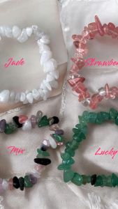 Gelang Batu Pecah Kerikil Aventurine / Stone Bracelet Batu Alam